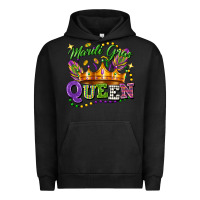 Pigment Black mardi gras queen Urban Hoodie - FaDigitalArtStudio
