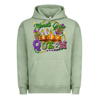 Pigment Oil Green mardi gras queen Urban Hoodie - FaDigitalArtStudio