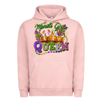 Pigment Salmon mardi gras queen Urban Hoodie - FaDigitalArtStudio