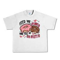 Lunar Rock feed me donuts and tell me i'm pretty Urban Heavy Tee - MaliasSmallBusiness