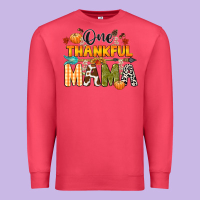 One Thankful Mama Premium Sweatshirt Designed By Cowgirlartshop