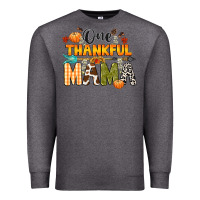 Charcoal Heather one thankful mama Premium Sweatshirt - CowGirlArtShop