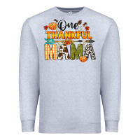 Heather Grey one thankful mama Premium Sweatshirt - CowGirlArtShop
