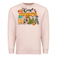 Pale Pink one thankful mama Premium Sweatshirt - CowGirlArtShop