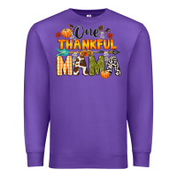 Purple one thankful mama Premium Sweatshirt - CowGirlArtShop