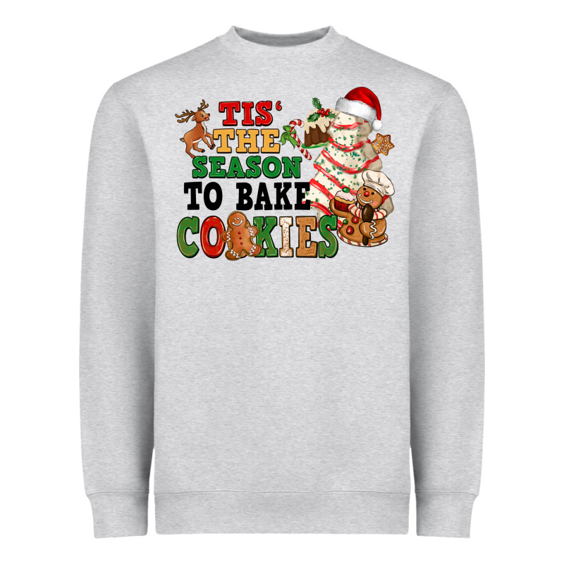 Tis' The Season To Bake Cookies Heavyweight Sweatshirt by NancyCooperArtShop | Teevron