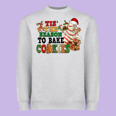 Tis' The Season To Bake Cookies Heavyweight Sweatshirt Designed By Nancycooperartshop
