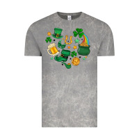 Cloud Rock st. patrick heart doodle Vintage Tee - MaliasSmallBusiness