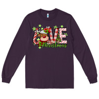 Plum love christmas deer Long Sleeve Tee - MaliasSmallBusiness