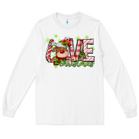 White love christmas deer Long Sleeve Tee - MaliasSmallBusiness