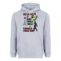 Heather Grey rosa sat so ruby could walk so kamala could run juneteenth Heavyweight Hoodie - CowGirlArtShop