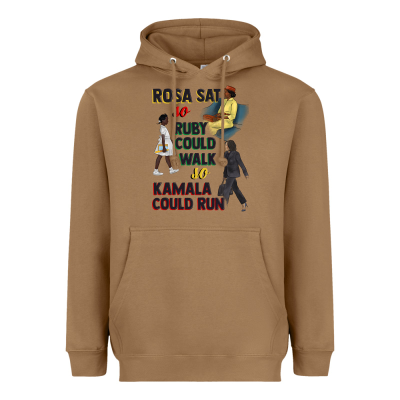 Rosa Sat So Ruby Could Walk So Kamala Could Run Juneteenth Heavyweight Hoodie by CowGirlArtShop | Teevron
