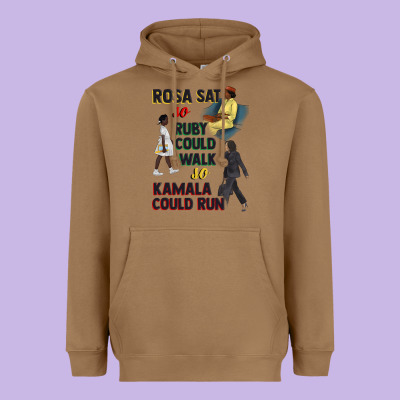 Rosa Sat So Ruby Could Walk So Kamala Could Run Juneteenth Heavyweight Hoodie Designed By Cowgirlartshop