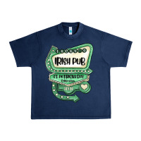 Navy st patricks day ırısh pub Urban Heavy Tee - MaliasSmallBusiness