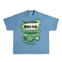 Pebble Blue st patricks day ırısh pub Urban Heavy Tee - MaliasSmallBusiness