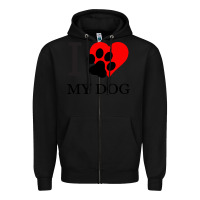 Black I My Dog Zipper Hoodie - Bettercallsaul
