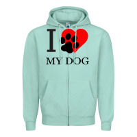 Seafoam I My Dog Zipper Hoodie - Bettercallsaul