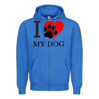 True Royal I My Dog Zipper Hoodie - Bettercallsaul