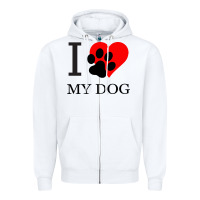White I My Dog Zipper Hoodie - Bettercallsaul