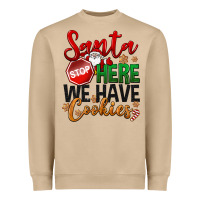 Mushroom Santa here we have cookies Heavyweight Sweatshirt - NancyCooperArtShop