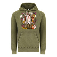 Vintage Olive easter basket sports Vintage Hoodie - MaliasSmallBusiness