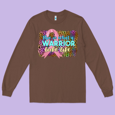 This İss What A Wwarrior Looks Like Long Sleeve Tee Designed By Jahusdesignshop