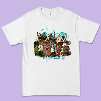 Love Wood Slice Ornament Premium Tee Designed By Jahusdesignshop