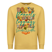 Boots Flannels Bonfires Football Premium Sweatshirt | Teevron