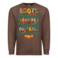 Chestnut boots flannels bonfires football Premium Sweatshirt - CowGirlArtShop