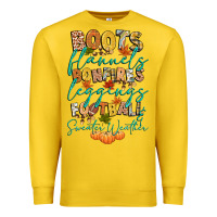 Lemon boots flannels bonfires football Premium Sweatshirt - CowGirlArtShop