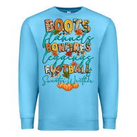 Ocean Blue boots flannels bonfires football Premium Sweatshirt - CowGirlArtShop