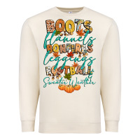 Sandshell boots flannels bonfires football Premium Sweatshirt - CowGirlArtShop
