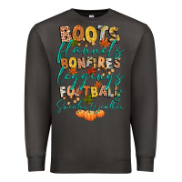Smoke boots flannels bonfires football Premium Sweatshirt - CowGirlArtShop