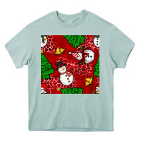 Arona christmas snowman and trees seamless pattern Heavy Core Tee - BundleAndBundleShop