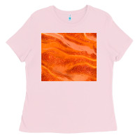 Bubblegum Pink orange glitter Ladies Tee - JahusDesignShop