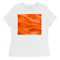 White orange glitter Ladies Tee - JahusDesignShop