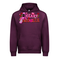 Mauve Wine heart breaker Urban Hoodie - FaDigitalArtStudio