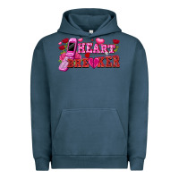 Pigment Midnight Navy heart breaker Urban Hoodie - FaDigitalArtStudio