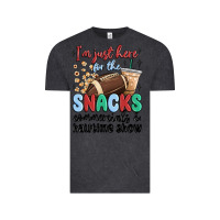 Vintage Black im just here for the snacks commercials and  halftime show Vintage Tee - MaliasSmallBusiness