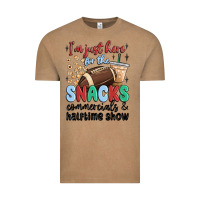 Vintage Coffee im just here for the snacks commercials and  halftime show Vintage Tee - MaliasSmallBusiness