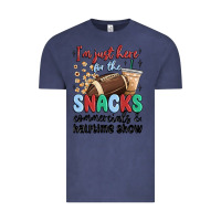 Vintage Denim im just here for the snacks commercials and  halftime show Vintage Tee - MaliasSmallBusiness