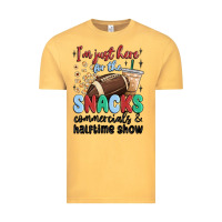 Vintage Mustard im just here for the snacks commercials and  halftime show Vintage Tee - MaliasSmallBusiness