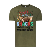 Vintage Olive im just here for the snacks commercials and  halftime show Vintage Tee - MaliasSmallBusiness