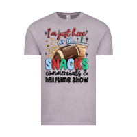 Vintage Zinc im just here for the snacks commercials and  halftime show Vintage Tee - MaliasSmallBusiness