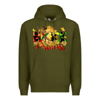 Army Green black princess Premium Hoodie - CowGirlArtShop