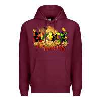 Burgundy black princess Premium Hoodie - CowGirlArtShop