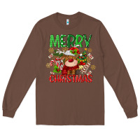 Chestnut merry christmas deer Long Sleeve Tee - MaliasSmallBusiness