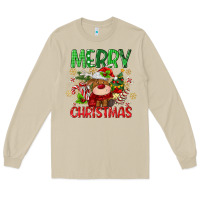 Mushroom merry christmas deer Long Sleeve Tee - MaliasSmallBusiness