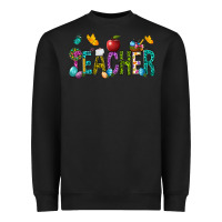 Black Easter Teacher Heavyweight Sweatshirt - NancyCooperArtShop