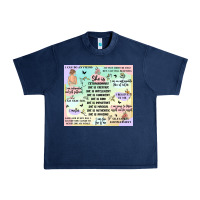 Navy self love Urban Heavy Tee - MaliasSmallBusiness